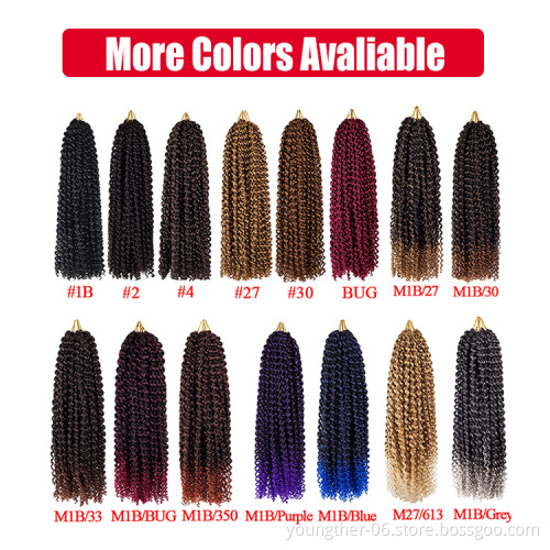 18inch Passion Twist Hair Water Wave African Fashion Synthetic Kinky Crochet Braiding Hair Extension Passion Twist Crochet Hair